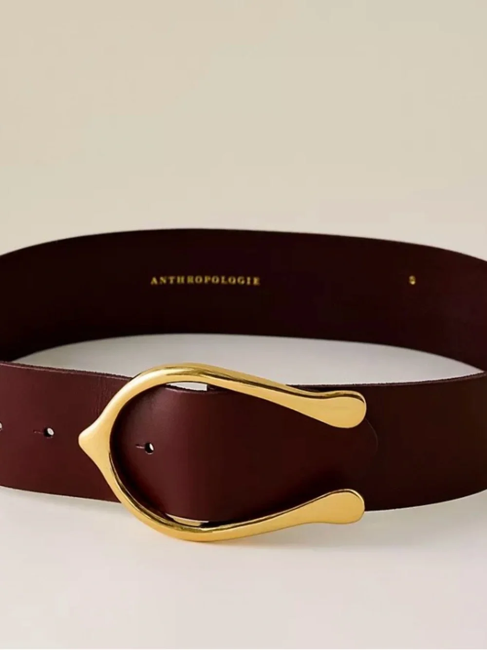 By Anthropology leather Western Spur Waist Belt brown small